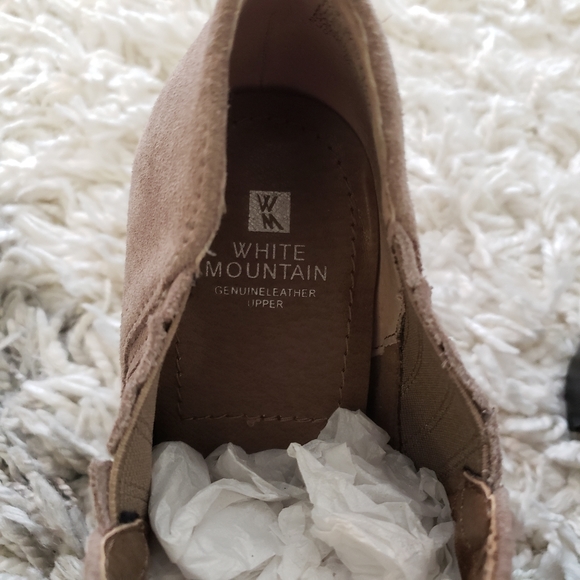 White Mountain Gray Suede Heeled Booties - Picture 9 of 9